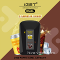 Iget दोहरी ई-सिगरेट डिस्पोजेबल vape